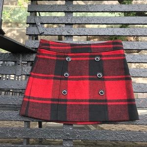 PLAID FELT SKIRT